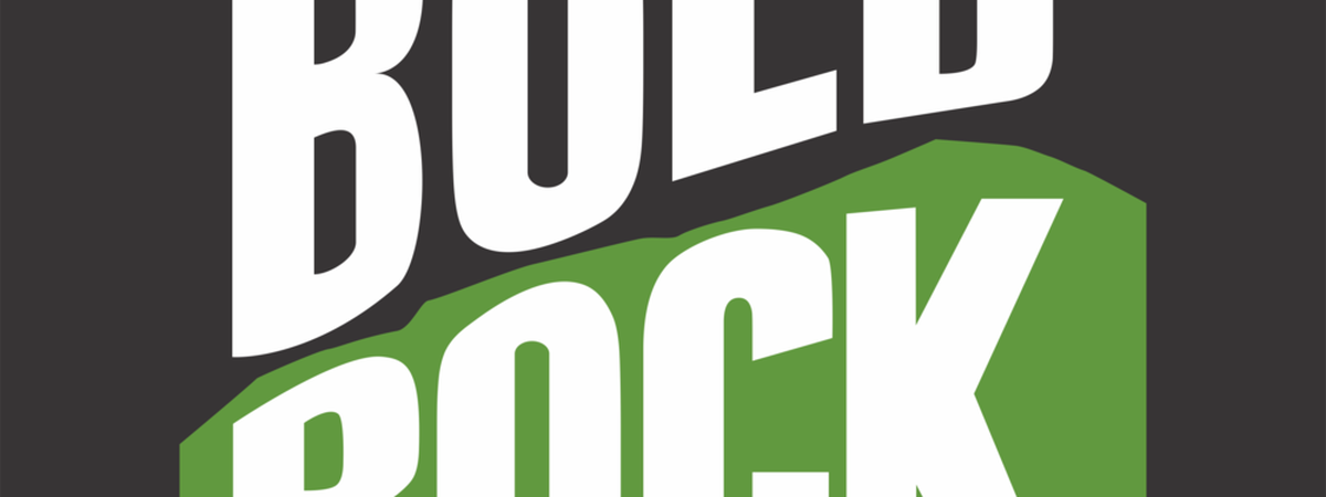Bold Rock Mountain Block Logo Full Color Sticker - Bold Rock Shop